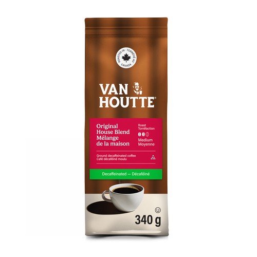 Van Houtte Ground Coffee Decaffeinated House Blend 340 g