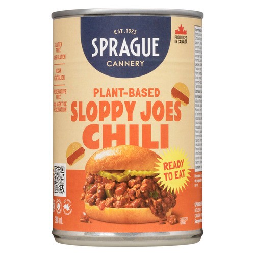 Sprague Plant Based Canned Chili Sloppy Joes 425 g