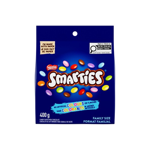 Smarties Candy Coated Milk Chocolate Family Pouch 400 g