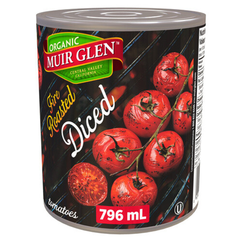 Muir Glen Organic Diced Tomatoes Fire Roasted 796 ml