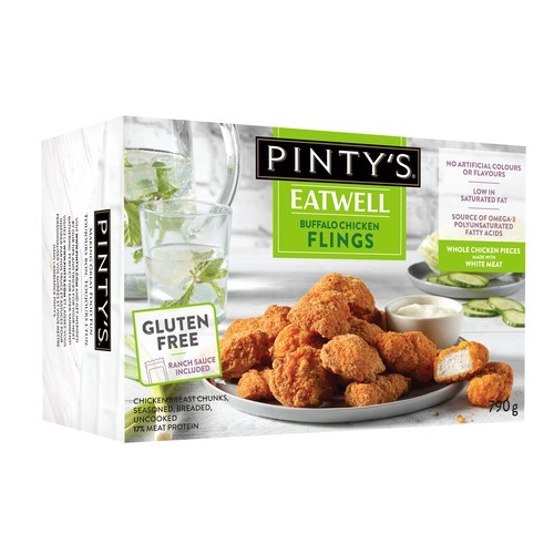 Pinty's Eatwell Frozen Chicken Flings Buffalo 790 g