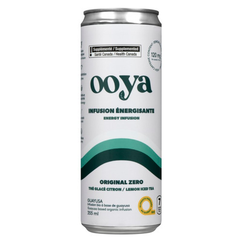 Ooya Energy Infusion Original Zero Lemon Iced Tea 355 ml (can) - Voilà ...