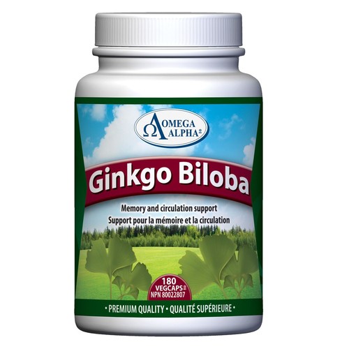 Omega Alpha Ginkgo Biloba Vegcaps 180 Count