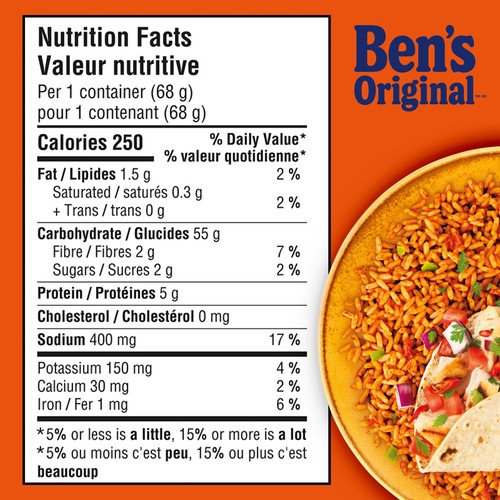 Ben's Original Single Serve Rice Cup Mexican Style 68 g
