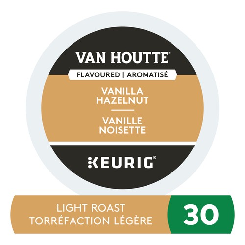 Van Houtte Coffee Pods Light Roast Vanilla Hazelnut 24 K-Cups 240 g