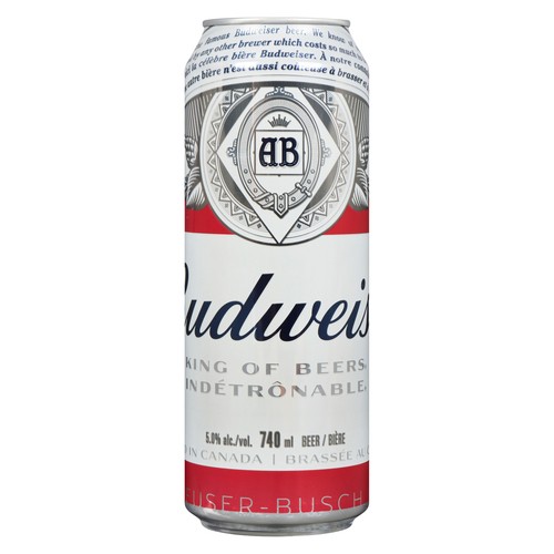 Budweiser Beer 5% Alcohol 740 ml (can)