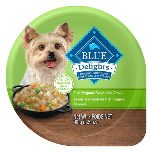 Blue Buffalo Delights Wet Dog Food Filet Mignon Flavor 99 g 