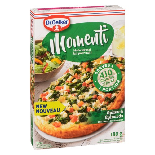 Dr. Oetker Momenti Frozen Pizza Vegetarian Spinach 180 g