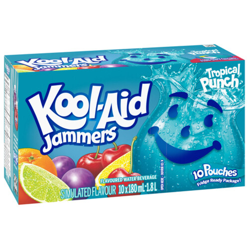 Kool-Aid Jammers Tropical Punch 10 x 180 ml