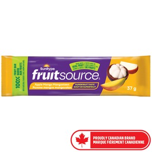 SunRype Fruitsource 100% Fruit Bar Apple Mango Mangosteen 37 g