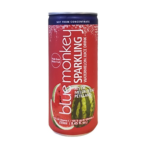 Blue Monkey Sparkling Juice Watermelon 4 x 250 ml (cans)