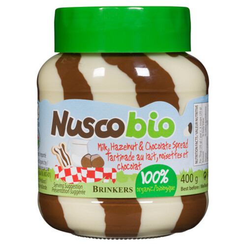 Nuscobio Hazelnut & Milk Duo Chocolate Spread 400 g