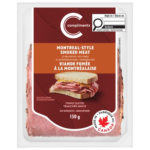 Compliments Deli Meat Smoked Montreal Style 150 g