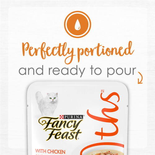 Fancy Fancy Feast Wet Cat Food Creamy Broths with Chicken & Vegetables 40 g