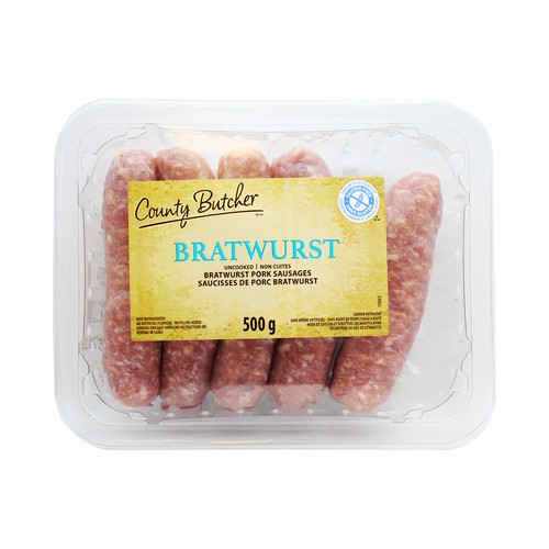 County Butcher Pork Sausage Bratwurst 500 g