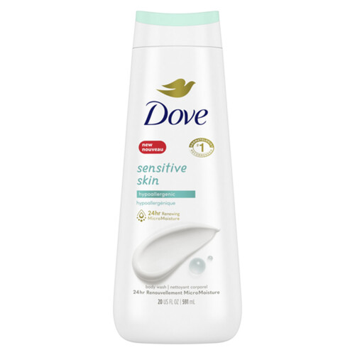 Dove Sensitive Skin Body Wash Hypoallergenic For Healthy-Looking Skin 591 ml