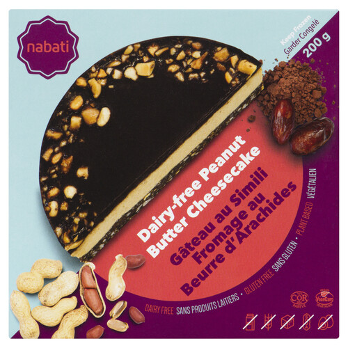 Nabati Gluten-Free Dairy-Free Plant-Based Frozen Cheesecake Peanut Butter 200 g