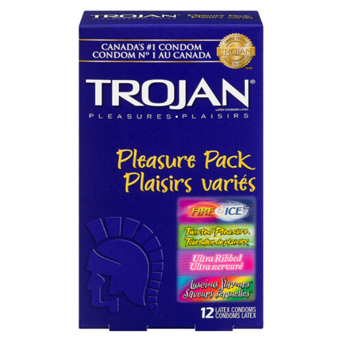 Trojan Condoms Pleasure Pack 12 EA