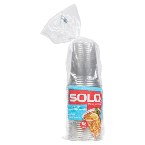 Solo Recycled Clear Cups 18 Oz 28 Pack