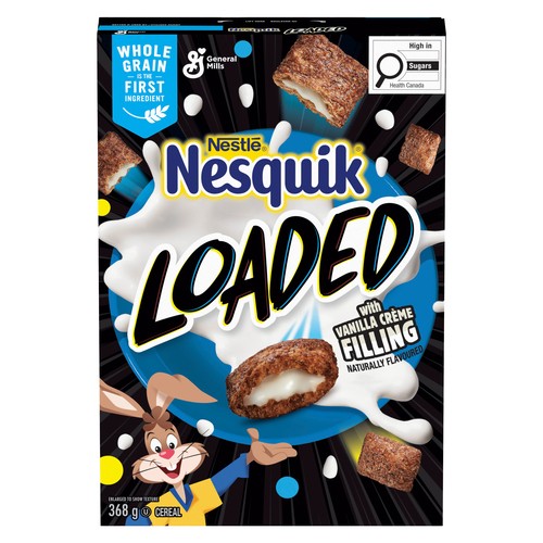 Nestlé Nesquik Loaded Cereal Chocolate With Vanilla Crème 368 g