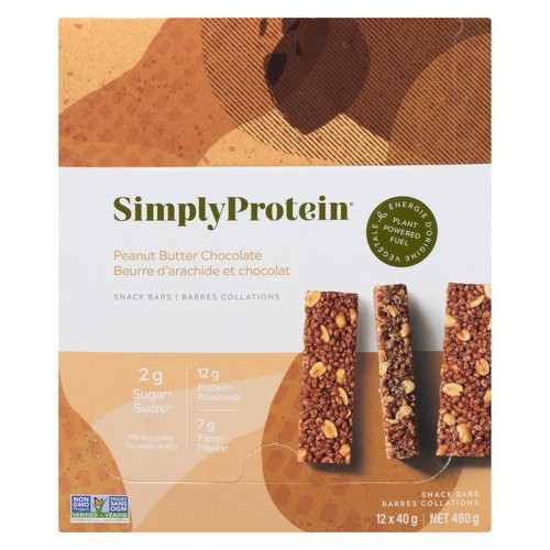 Simply Protein Protein Bar Peanut Butter Chocolate 12 x 40 g