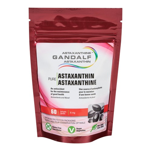 Gandalf Gluten-Free Astaxanthin Softgels 60 Count