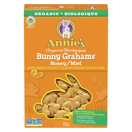 Annie's Honey Bunny Grahams Organic Baked Graham Snacks 213 g