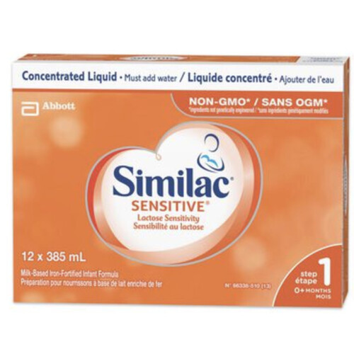 Similac Lactose Free Infant Formula Concentrated 12 x 385 ml