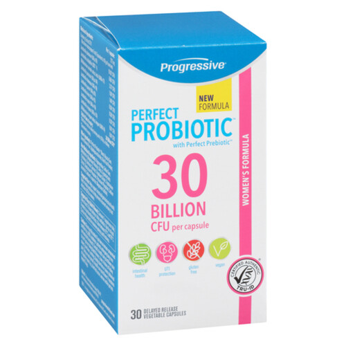 Progressive Perfect Probiotic 30 Billion For Women 30 Vegetable Capsules 