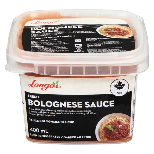 Longo's Fresh Sauce Bolognese 400 ml