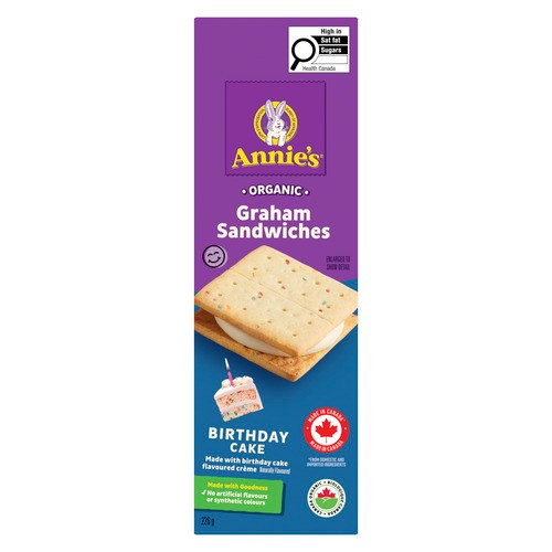 Annie’s Organic Graham Sandwiches Birthday Cake 226 g