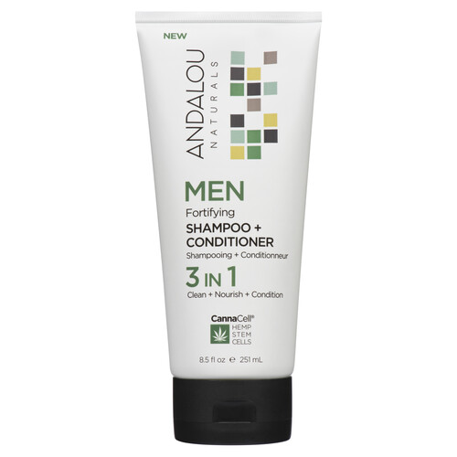 Andalou Naturals Shampoo & Conditioner For Men 251 ml