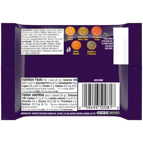 Skittles Gummies Sweet Heat 57 g