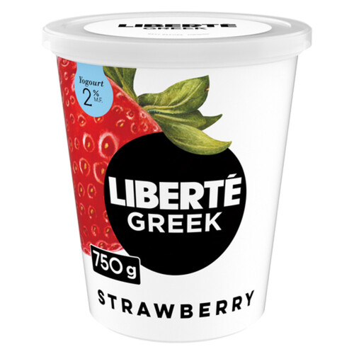 Liberté Greek 2% Yogurt Strawberry High Protein 750 g