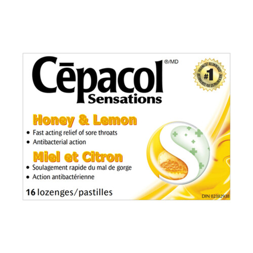 Cepacol Lozenges Honey & Lemon 16 Count