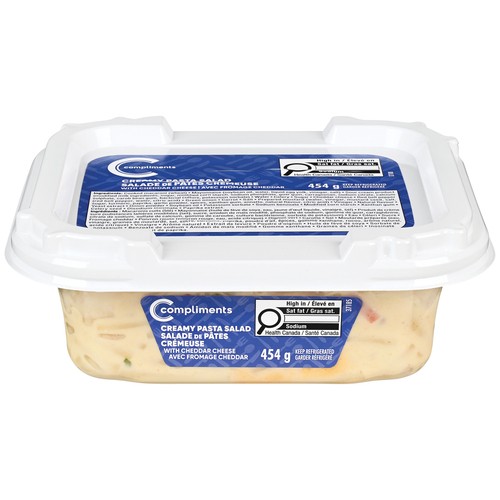 Compliments Deli Salad Creamy Pasta Salad With Cheddar Cheese 454 g