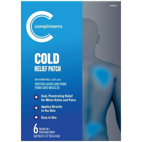 Compliments Relief Cold Patch 6 Count
