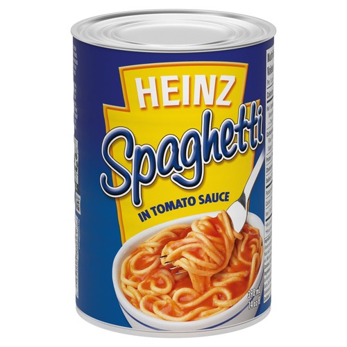 Heinz Canned Pasta Spaghetti In Tomato Sauce With Cheese 398 ml