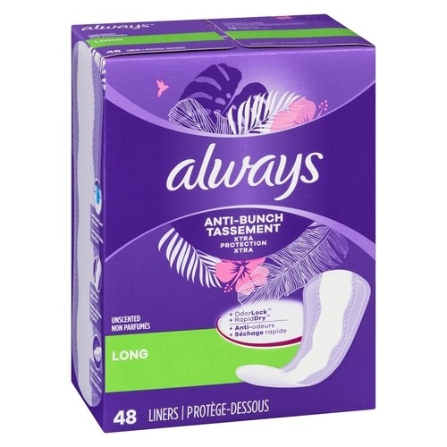 Always Panty Liner Daily Non Wing  48 Count
