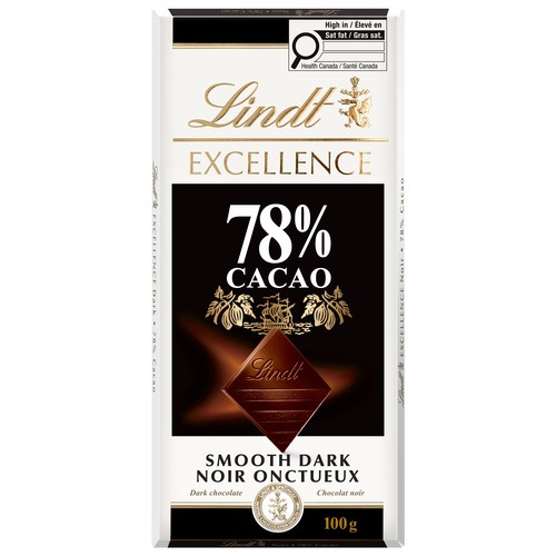 Lindt Excellence Dark Chocolate Bar 78% Cacao 100 g