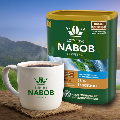 Nabob Ground Coffee Decaffeinated 1896 Tradition 340 g