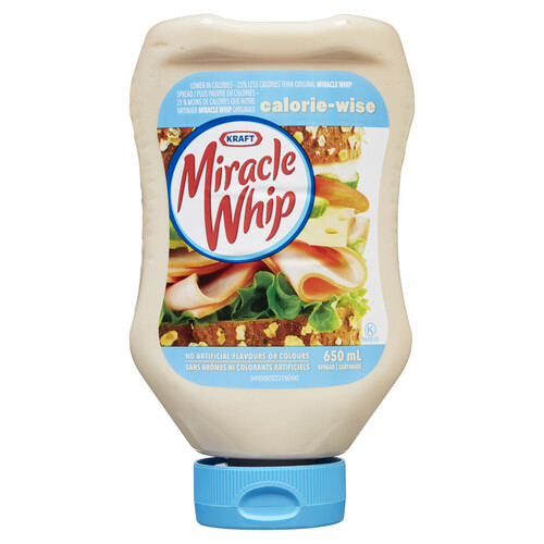 Miracle Whip Calorie Wise Spread Easy Squeeze 650 ml