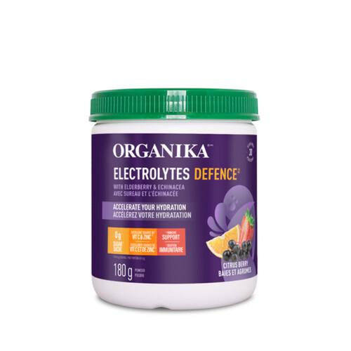 Organika Electrolytes Defence Powder Citrus Berry 180 g