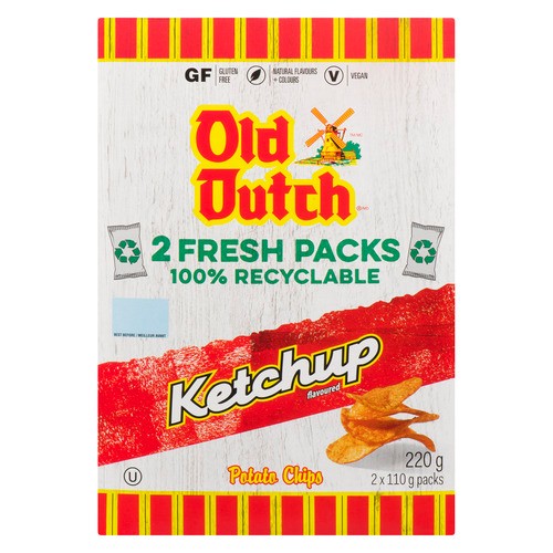 Old Dutch Potato Chips Ketchup 220 g