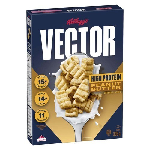 Kellogg's Vector Cereal Peanut Butter 306 g