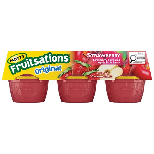 Mott's Fruitsations Apple Fruit Snacks Original Strawberry 6 x 113 g