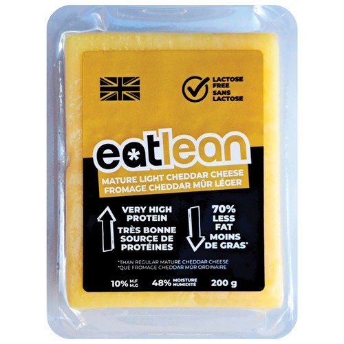Coombe Castle Eat Lean Lactose-Free Cheddar Cheese 200 g