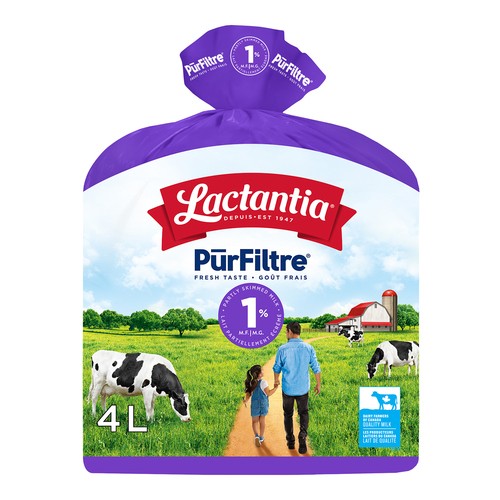 Lactantia PurFiltre 1% Milk Partially Skimmed 4 L