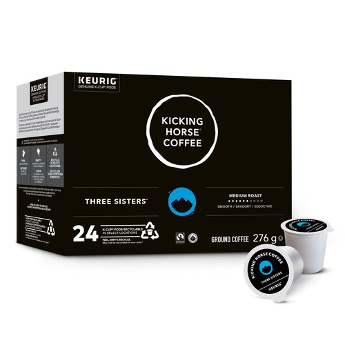 Kicking Horse Coffee Pods Three Sisters Medium Roast 24 K-Cups 276 g