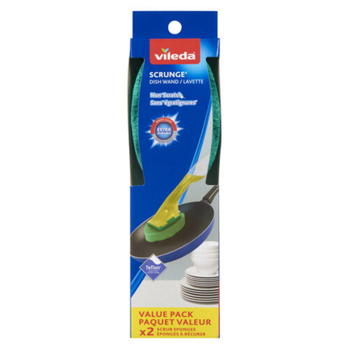 Vileda Value Pack Dishwand Scrunge 1 Count